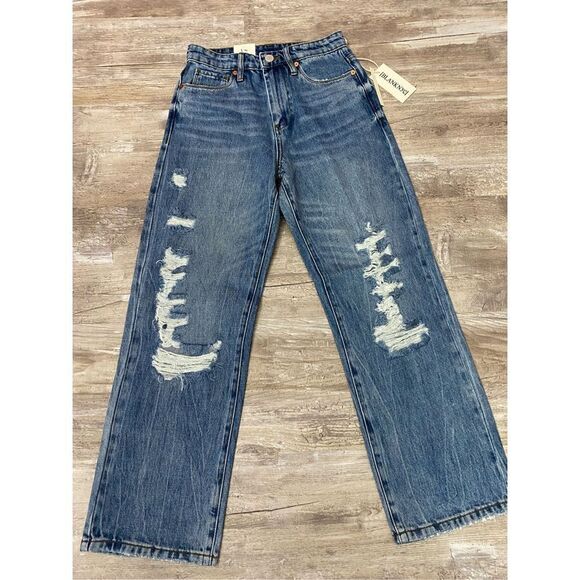 Blank NYC Baxter Distressed Ribcage Straight Leg Jean Size 24 - Picture 1 of 3